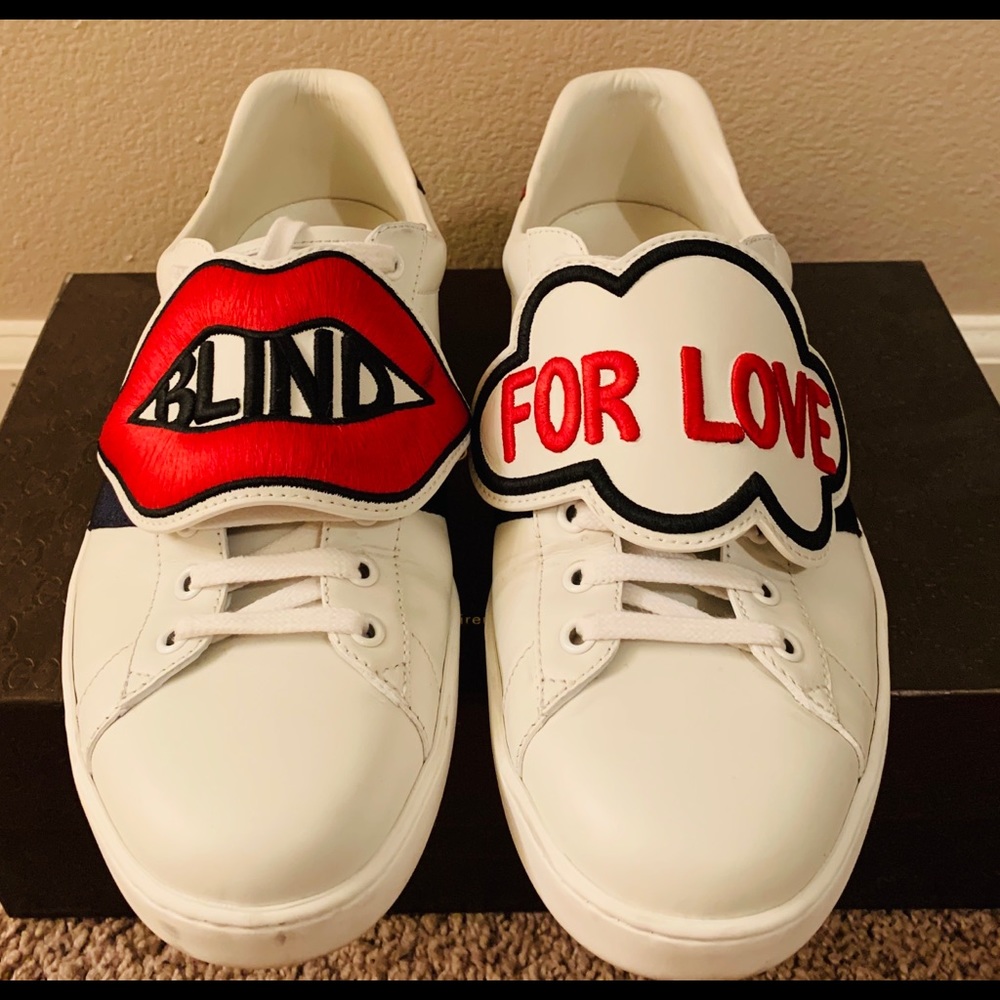 Gucci “Blind for Love” tennis shoes